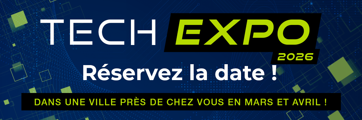 Réservez la date : Tech Expo 2026 dans une ville près de chez vous en mars et avril !